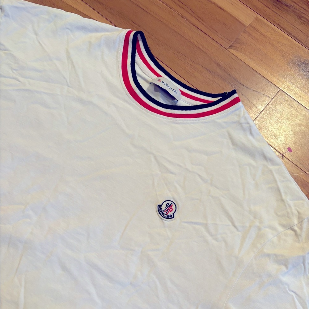Moncler men’s Striped Cuffs T-shirt
